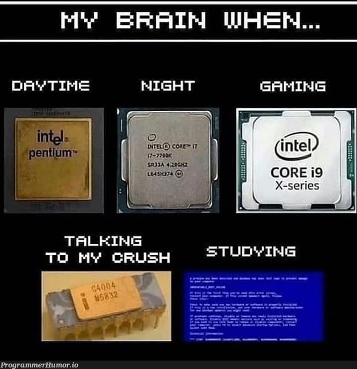 My brain when... | ProgrammerHumor.io