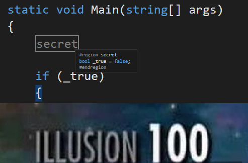 Illusion 100 | string-memes | ProgrammerHumor.io