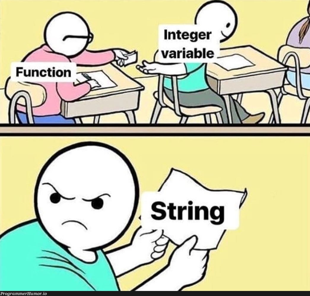 Reported when a numeric value was expected, but a non-numeric value was input | ProgrammerHumor.io