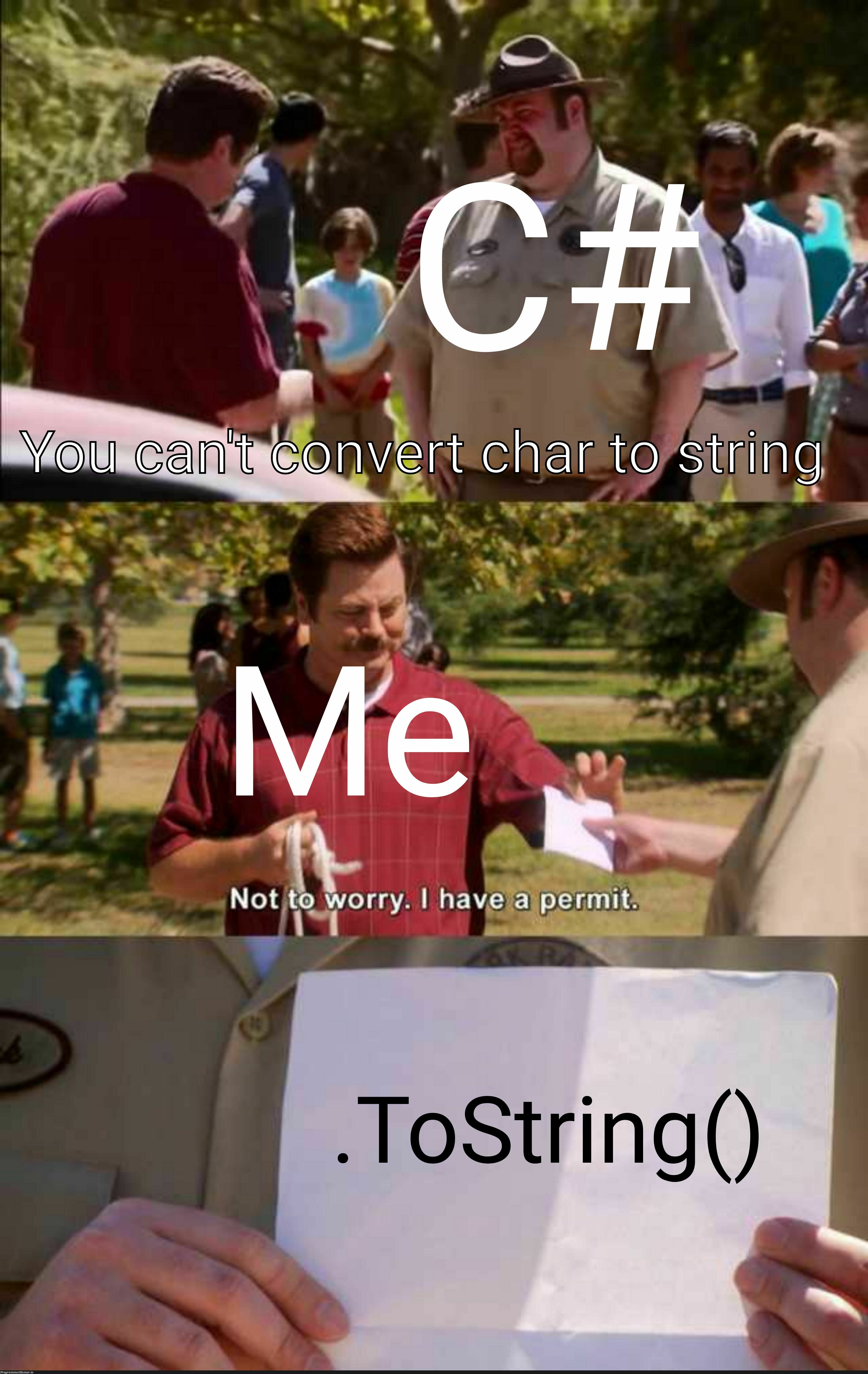 Why can't it convert automatically? | string-memes, IT-memes | ProgrammerHumor.io