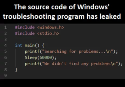 at it again | code-memes, program-memes, windows-memes, search-memes, IT-memes, source code-memes | ProgrammerHumor.io