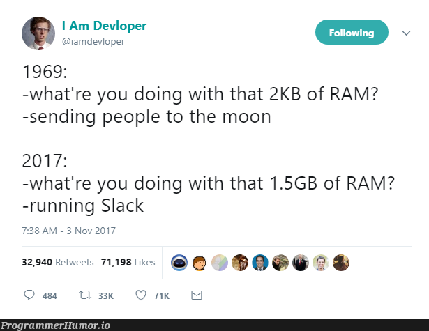 brb, downloading more RAM | slack-memes | ProgrammerHumor.io