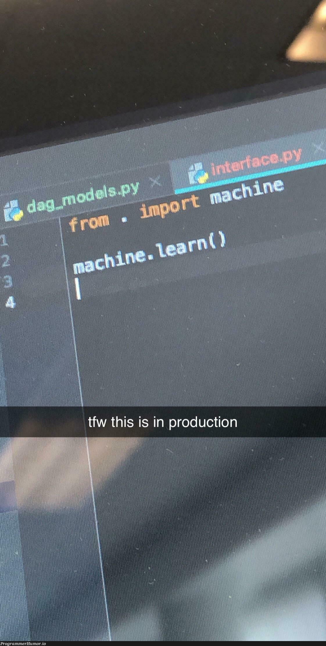 Wrote this code as a joke a while back; forgot to change it; now it’s in production | code-memes, production-memes, product-memes | ProgrammerHumor.io