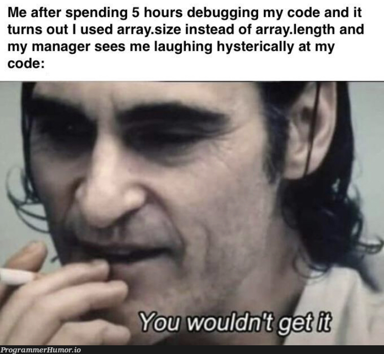 I hate switching between Java and a JavaScript | javascript-memes, code-memes, java-memes, array-memes, debugging-memes, bug-memes, debug-memes, IT-memes, manager-memes | ProgrammerHumor.io