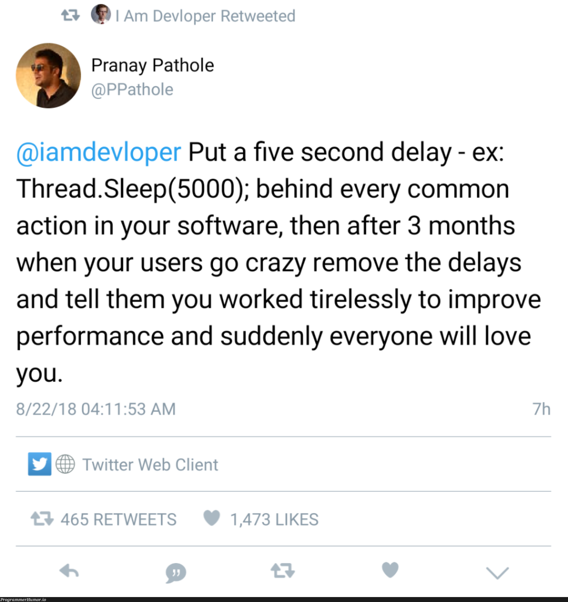 How to make your users love you 101 | software-memes, web-memes, performance-memes, ssl-memes, cli-memes, twitter-memes, retweet-memes | ProgrammerHumor.io