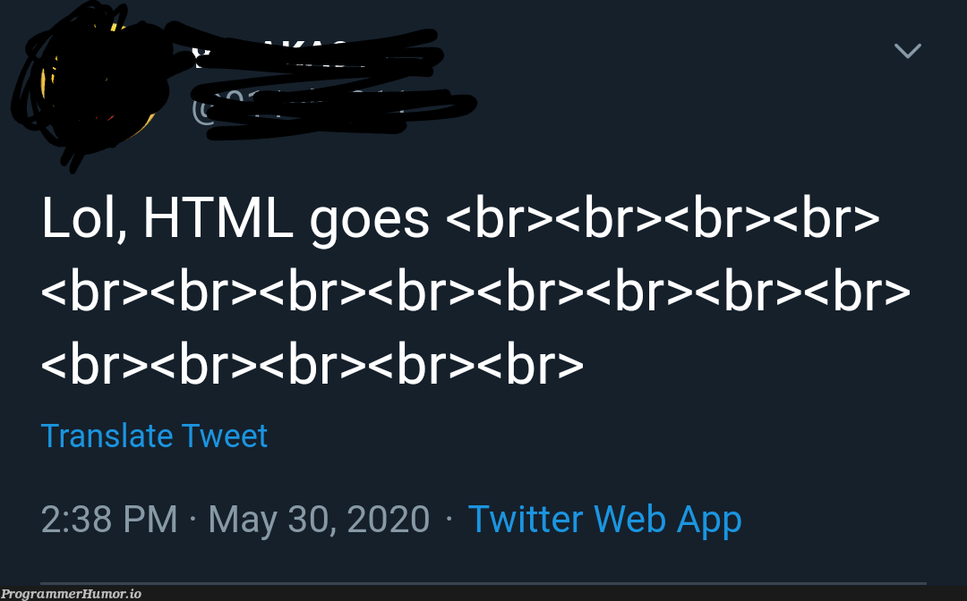 It do be like that sometimes | html-memes, web-memes, IT-memes, ML-memes, twitter-memes | ProgrammerHumor.io