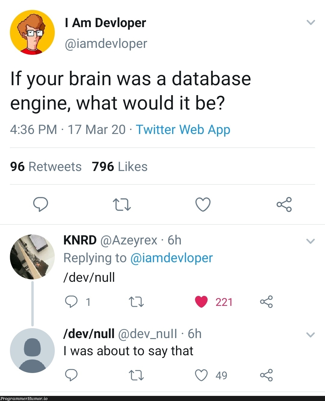 The fastest NoSQL database ever. | web-memes, test-memes, data-memes, sql-memes, database-memes, IT-memes, nosql-memes, twitter-memes, retweet-memes | ProgrammerHumor.io