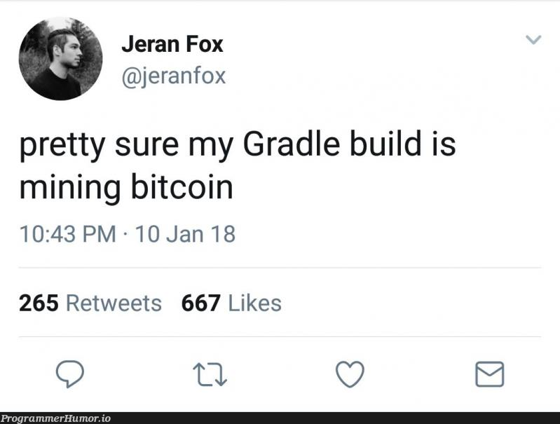 That actually makes sense | gradle-memes, bitcoin-memes, mining-memes, retweet-memes | ProgrammerHumor.io