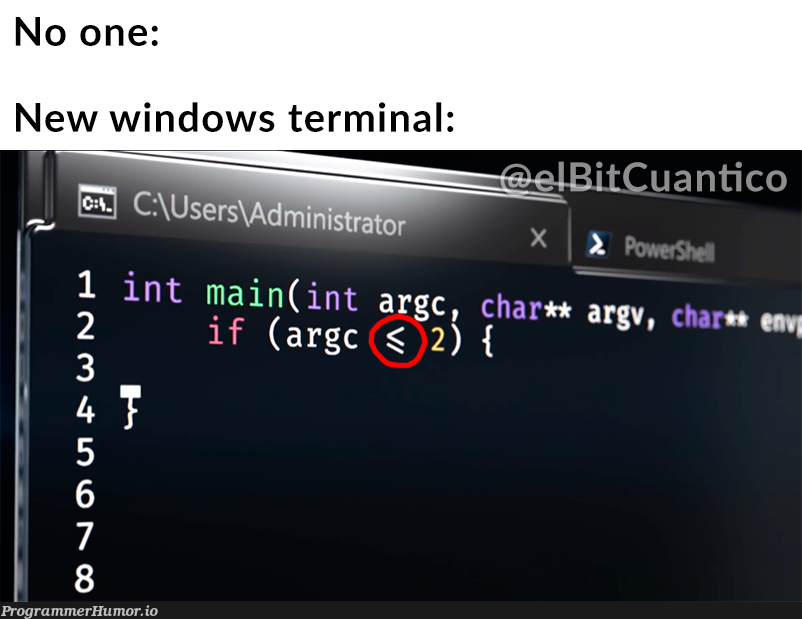 This is beyond illegal | terminal-memes, windows-memes | ProgrammerHumor.io