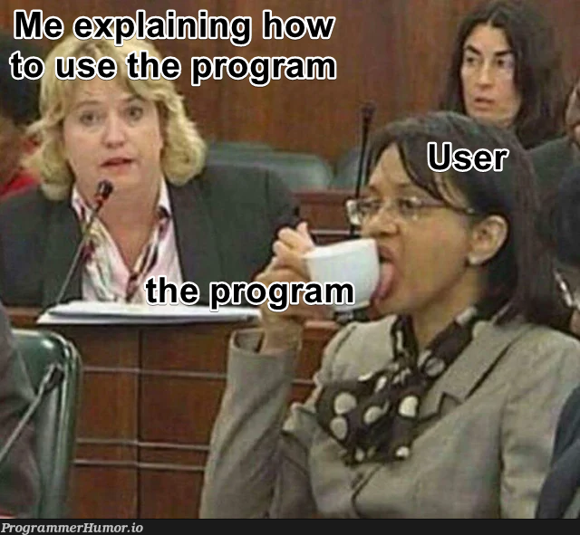 Oh my god just let me finish explaining | ProgrammerHumor.io