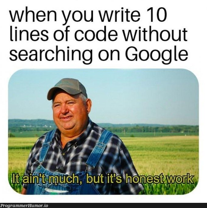 write 10 lines | code-memes, google-memes, lines of code-memes, search-memes | ProgrammerHumor.io