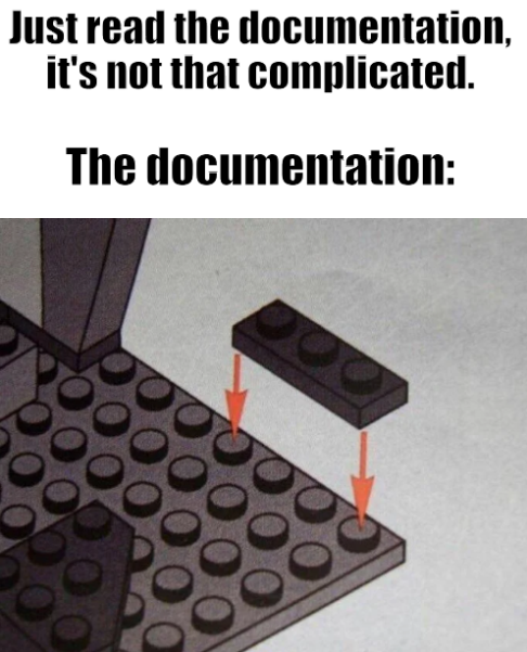 Just read the Documentation. | documentation-memes | ProgrammerHumor.io