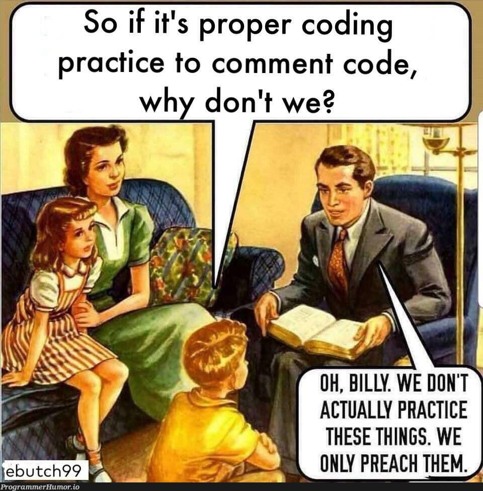 Oh Billy | code-memes, comment-memes | ProgrammerHumor.io