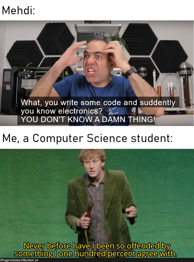 Originally on r/ElectroBOOM | code-memes, electron-memes, cs-memes | ProgrammerHumor.io