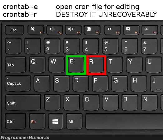 Scumbag crontab | IT-memes | ProgrammerHumor.io