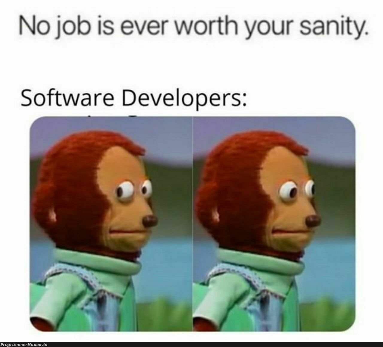 insanity | developer-memes, software-memes, software developer-memes | ProgrammerHumor.io