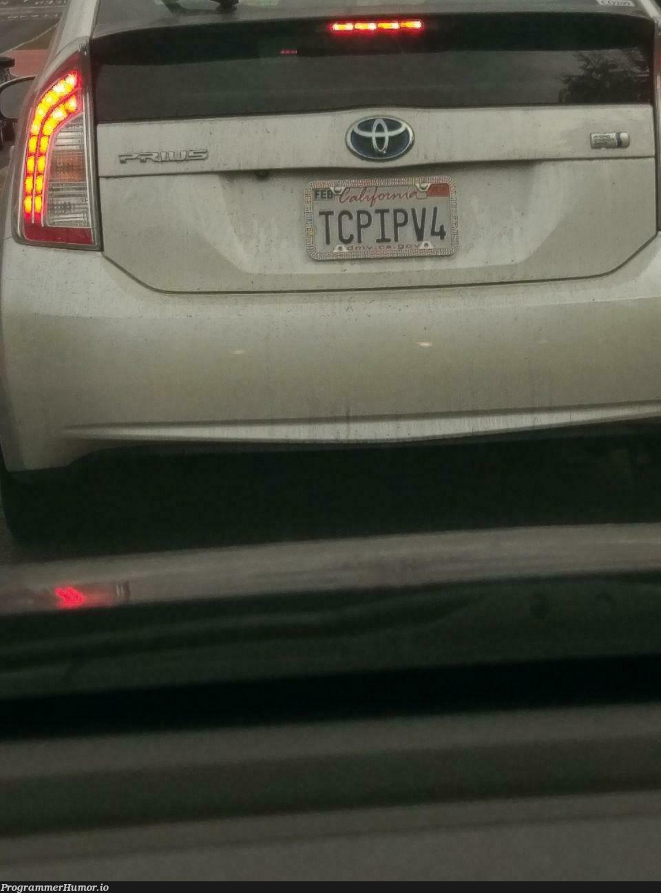 My dad saw this license plate while on his way to work. | ProgrammerHumor.io