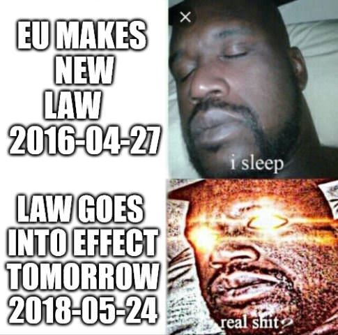 Management, when it comes to GDPR | management-memes, IT-memes | ProgrammerHumor.io