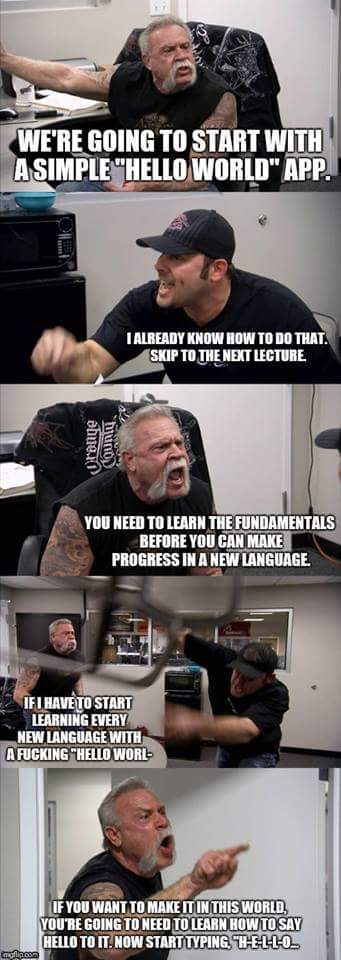 Learning a new language | language-memes | ProgrammerHumor.io