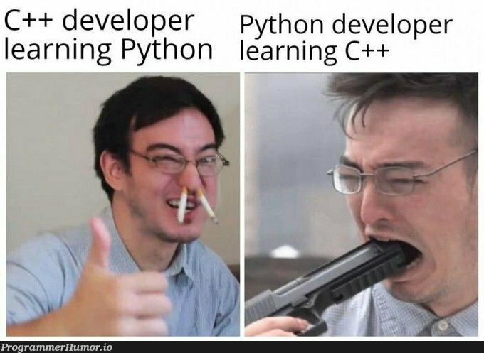 This pain never ends | developer-memes, python-memes, c++-memes | ProgrammerHumor.io