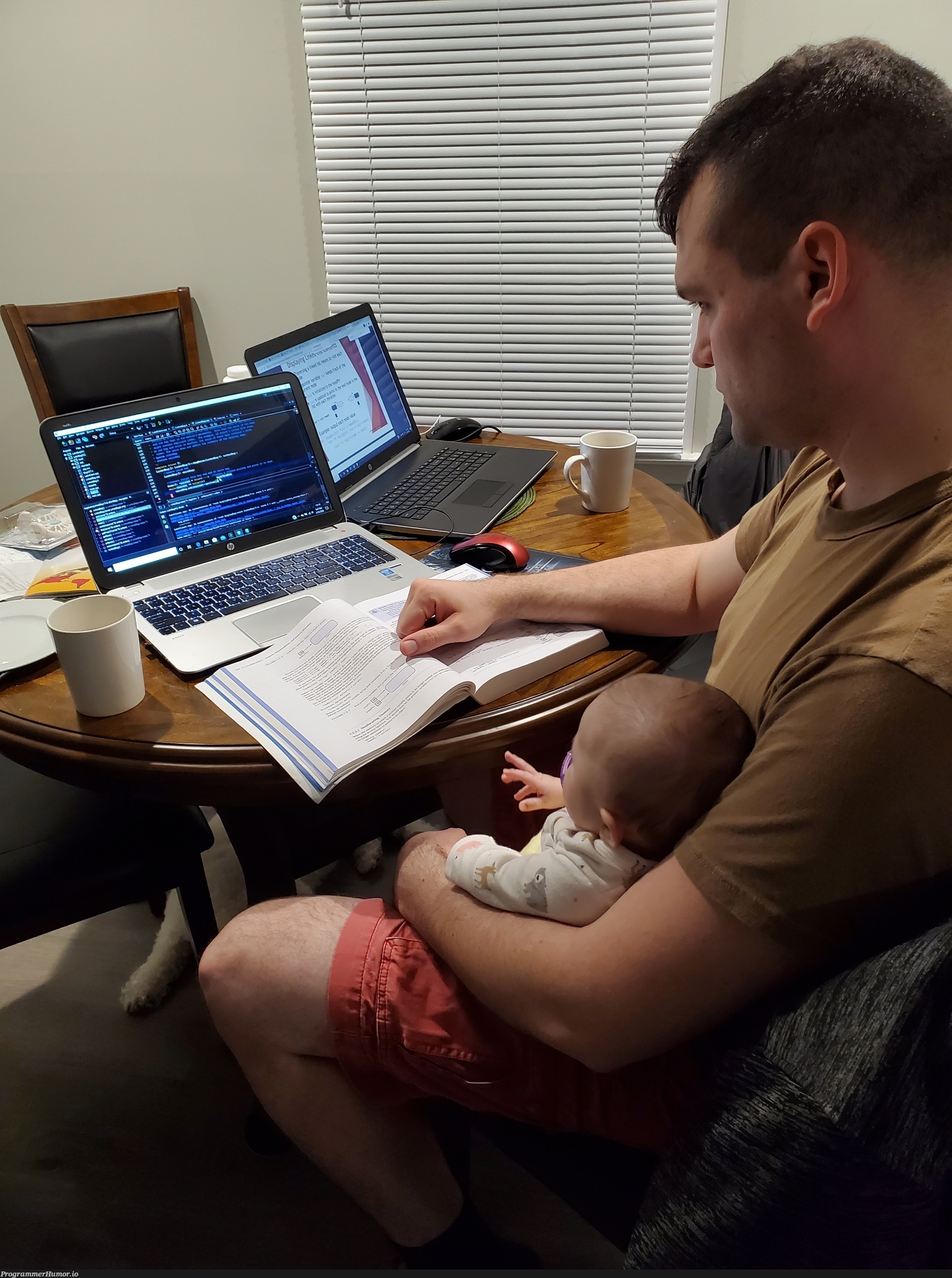 Teaching my 3 month baby girl C++, wanna make sure she gets OOP by the time she talks. | c++-memes, oop-memes | ProgrammerHumor.io