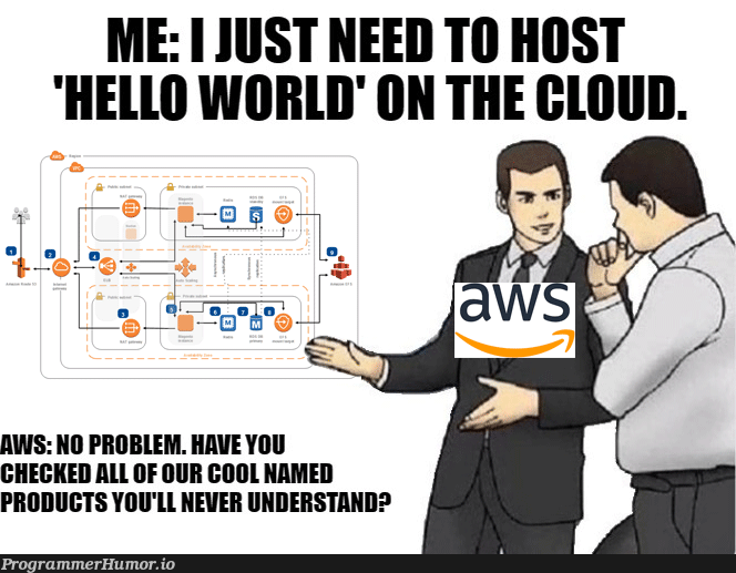 And the documentation is like the Amazon rain forest | aws-memes, amazon-memes, rest-memes, documentation-memes, product-memes | ProgrammerHumor.io