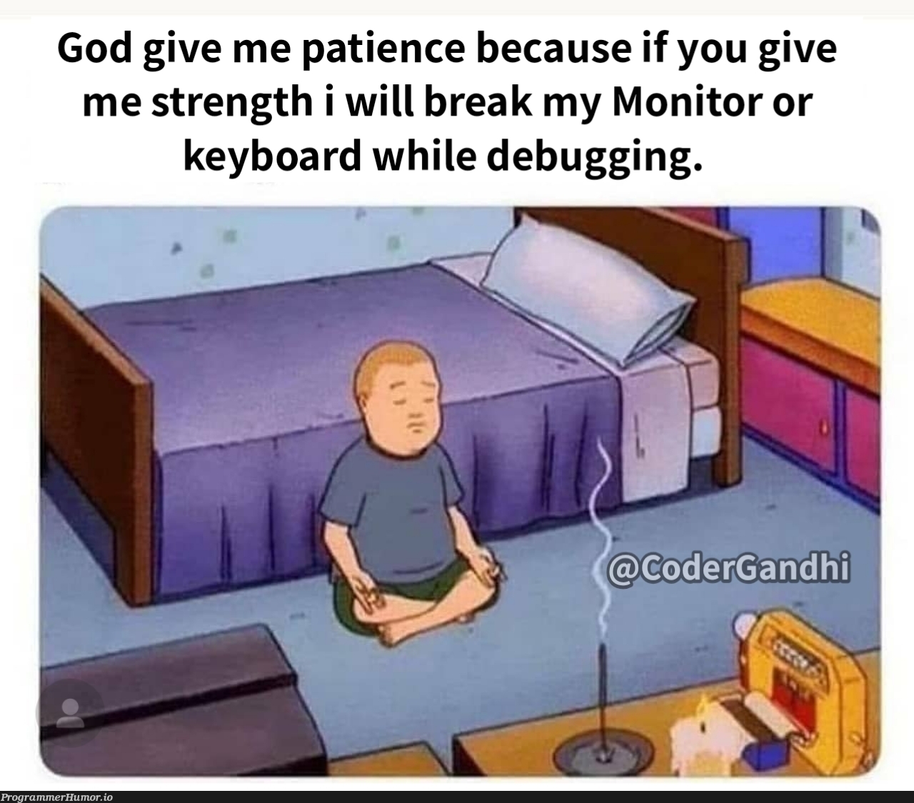 Debugging requires max(patience) | debugging-memes, bug-memes, debug-memes, monitor-memes | ProgrammerHumor.io