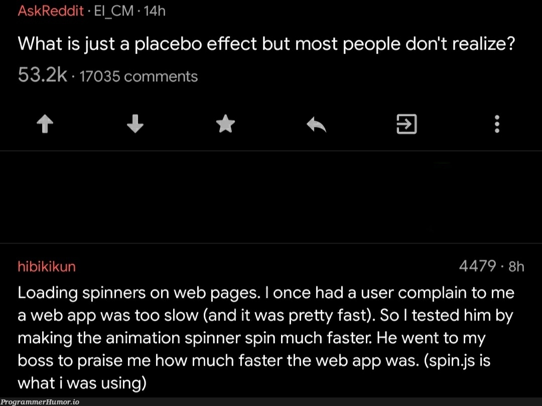 Spinners go brrrrr | web-memes, test-memes, animation-memes, tested-memes, reddit-memes, IT-memes | ProgrammerHumor.io
