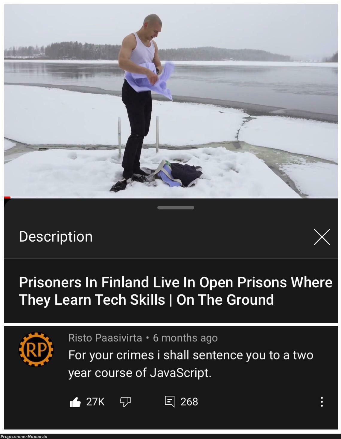 Finland has no regards to human rights | javascript-memes, tech-memes, java-memes, rds-memes | ProgrammerHumor.io