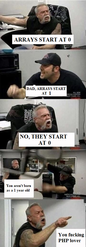 daddy got it right | php-memes, array-memes, arrays-memes, IT-memes | ProgrammerHumor.io