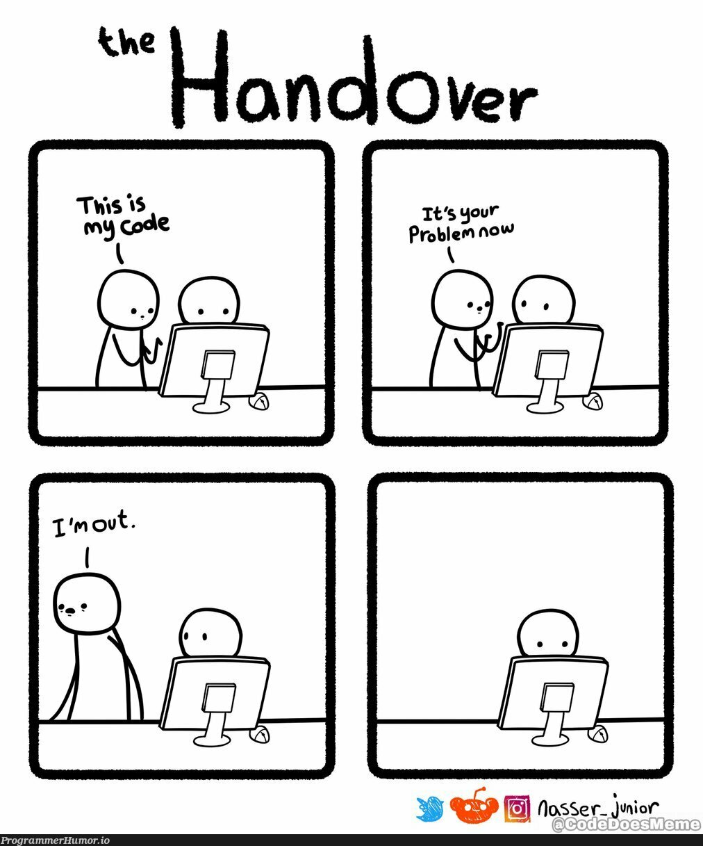 The Handover | ProgrammerHumor.io