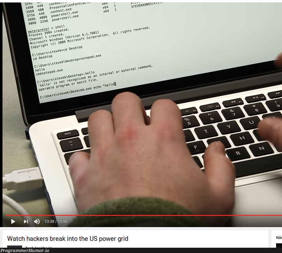 Pretty sure, that's how they hacked the power grid | ProgrammerHumor.io