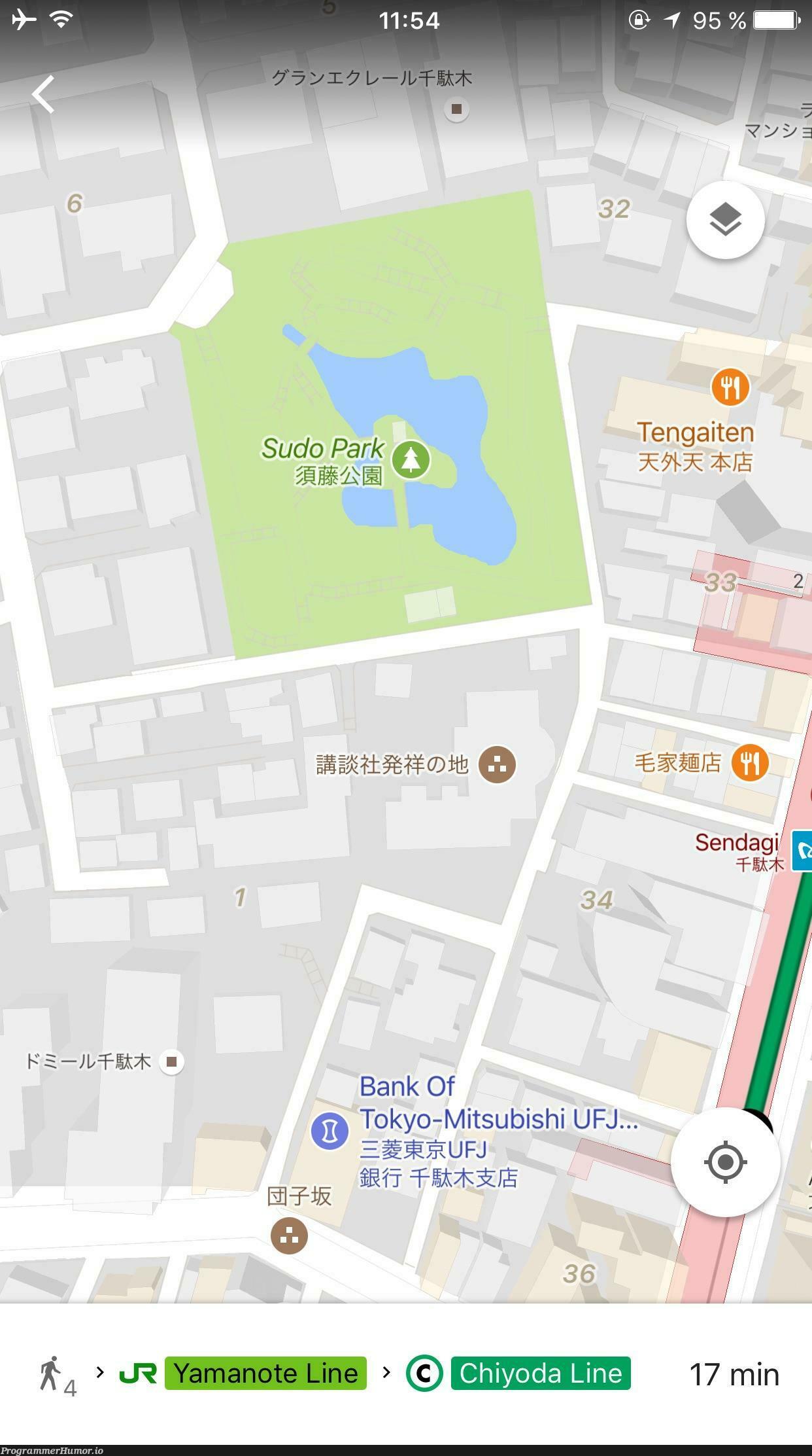 This Tokyo park has deep roots. | ProgrammerHumor.io