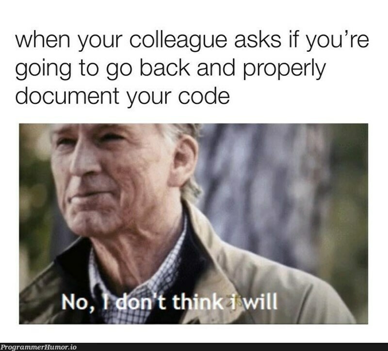 The documentation you say? | code-memes, perl-memes, documentation-memes | ProgrammerHumor.io