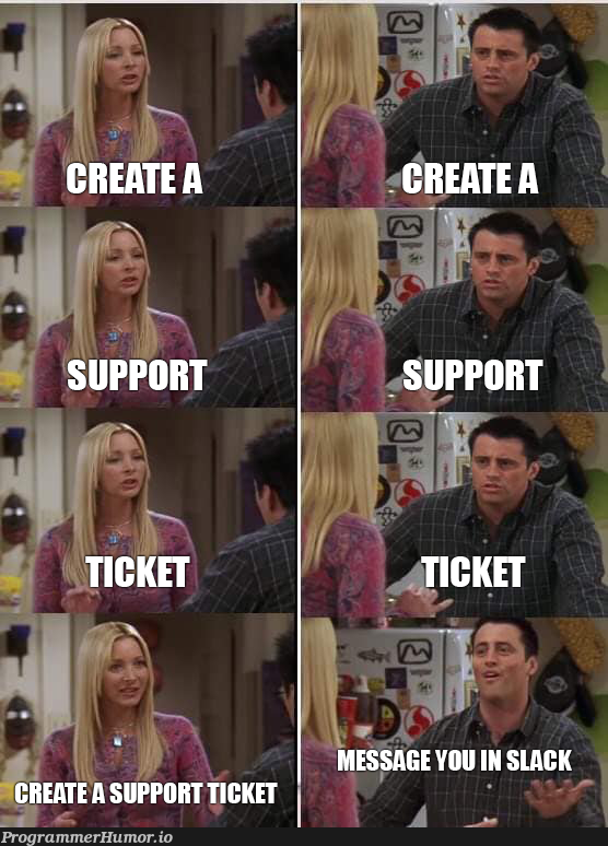 All you need is a ticketing system to be organized | slack-memes | ProgrammerHumor.io