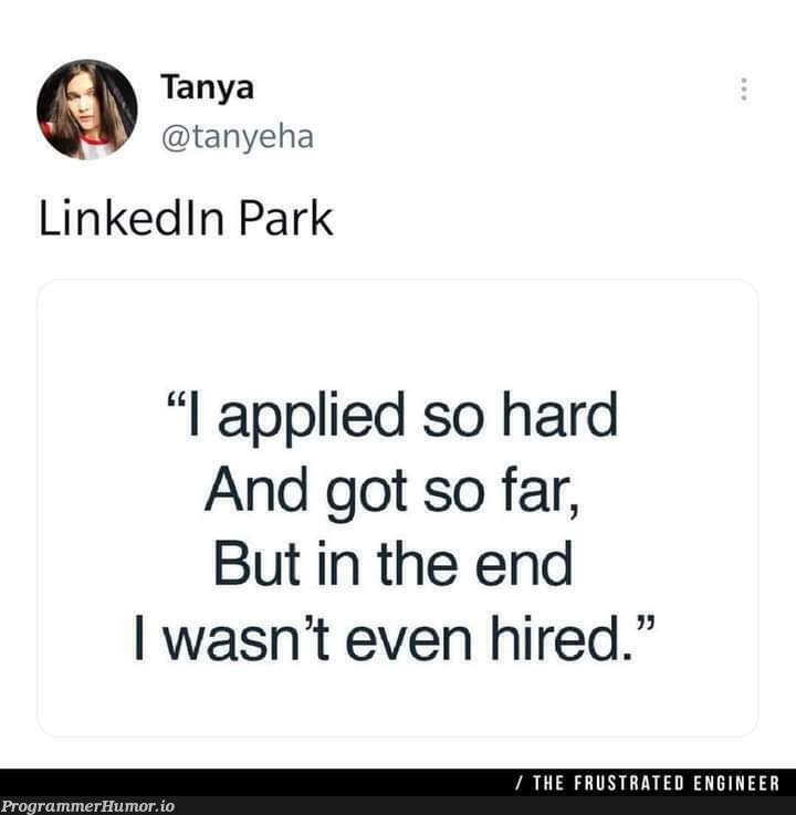 Lincoln park LinkedIn version | engineer-memes, version-memes, linkedin-memes | ProgrammerHumor.io