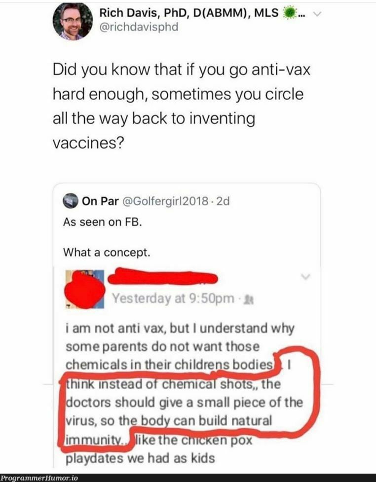 Anti-Vaxxers have suffered an integer overflow | virus-memes, overflow-memes, ML-memes | ProgrammerHumor.io