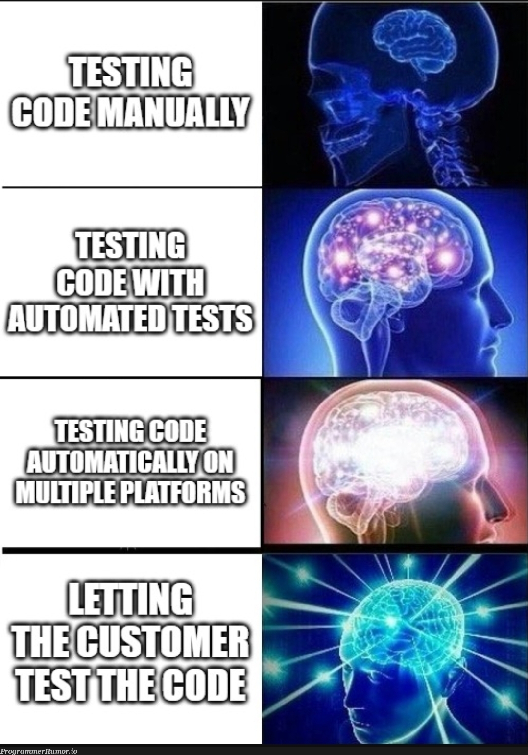 Effective testing begins with the customer | testing-memes, test-memes | ProgrammerHumor.io