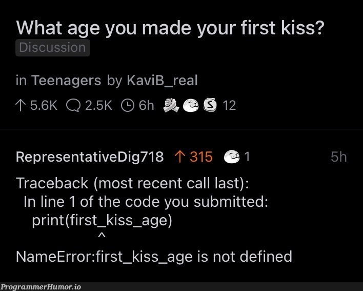 First kiss | code-memes, error-memes | ProgrammerHumor.io