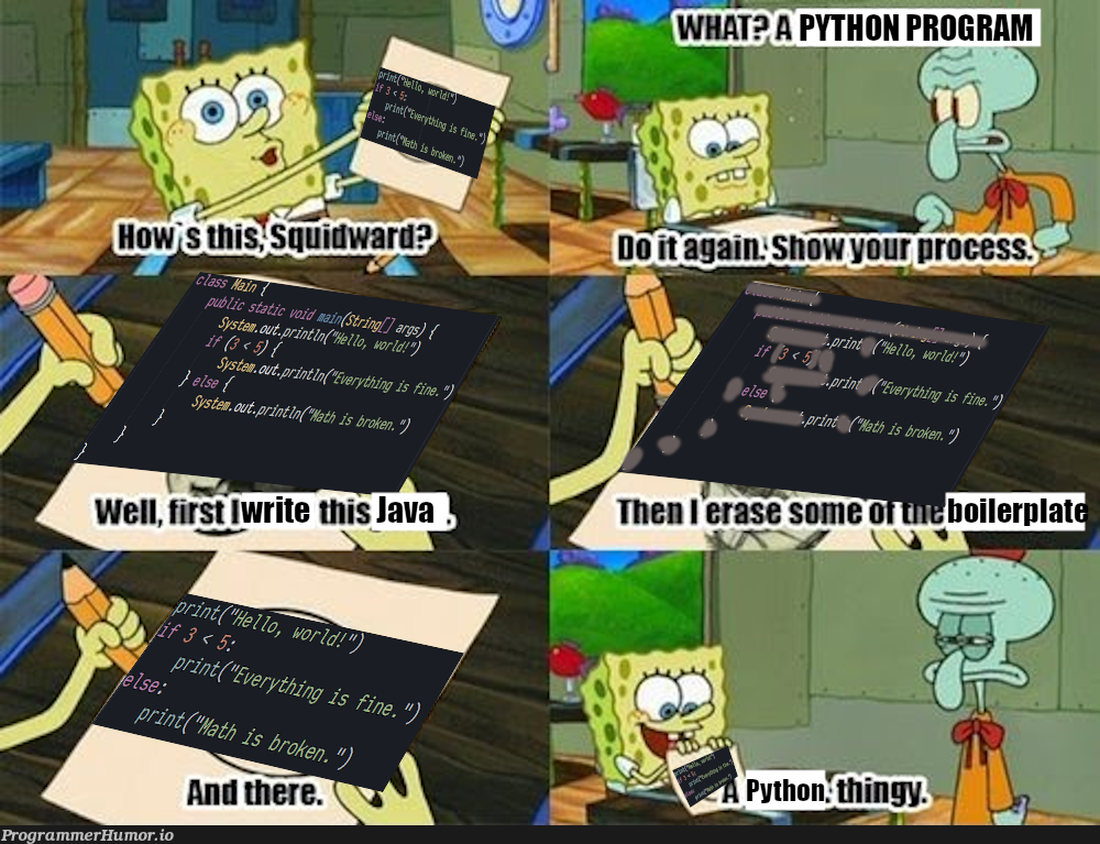 Java bad for code golf | code-memes, java-memes | ProgrammerHumor.io