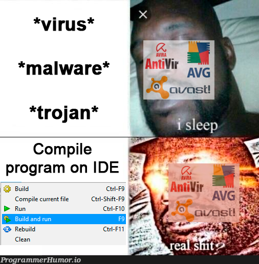 Calm down antiviruses | program-memes, virus-memes, antivirus-memes, ide-memes | ProgrammerHumor.io