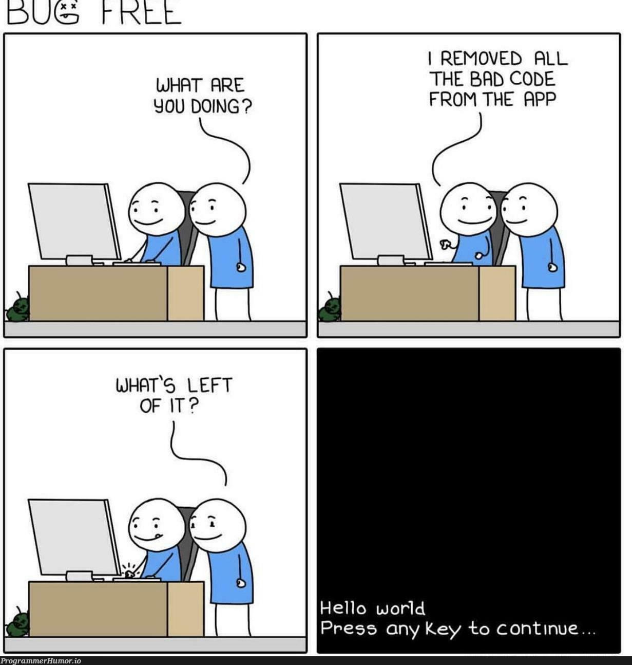 The Best Code!! | code-memes, bad code-memes | ProgrammerHumor.io