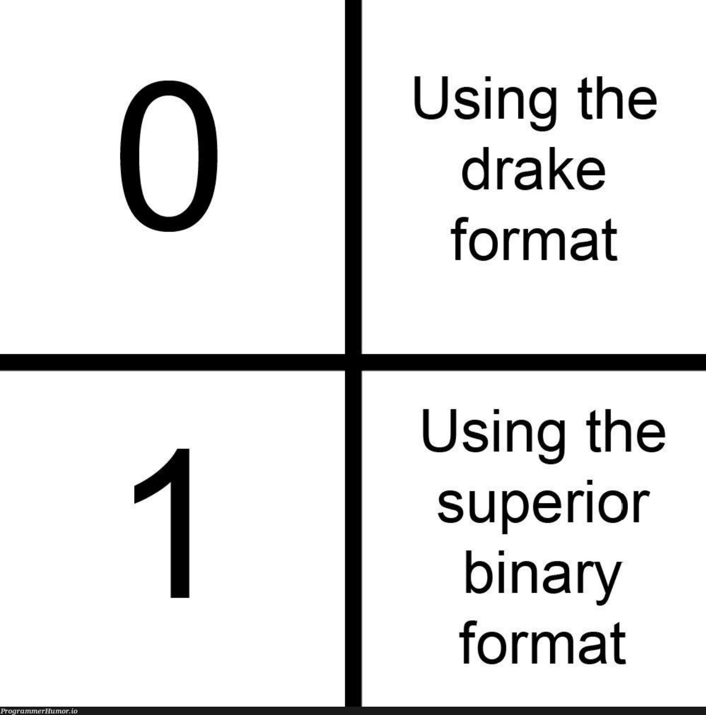 Much better | binary-memes | ProgrammerHumor.io