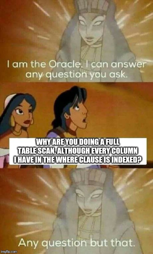 Oracle cannot answer every Question after all | oracle-memes | ProgrammerHumor.io