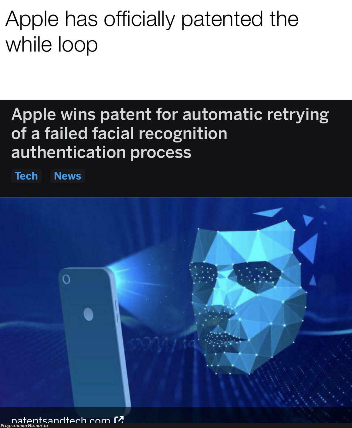 Sorry you’re only allowed one attempt. Self-distruction in 5, 4.... | try-memes, apple-memes, oop-memes, authentication-memes | ProgrammerHumor.io