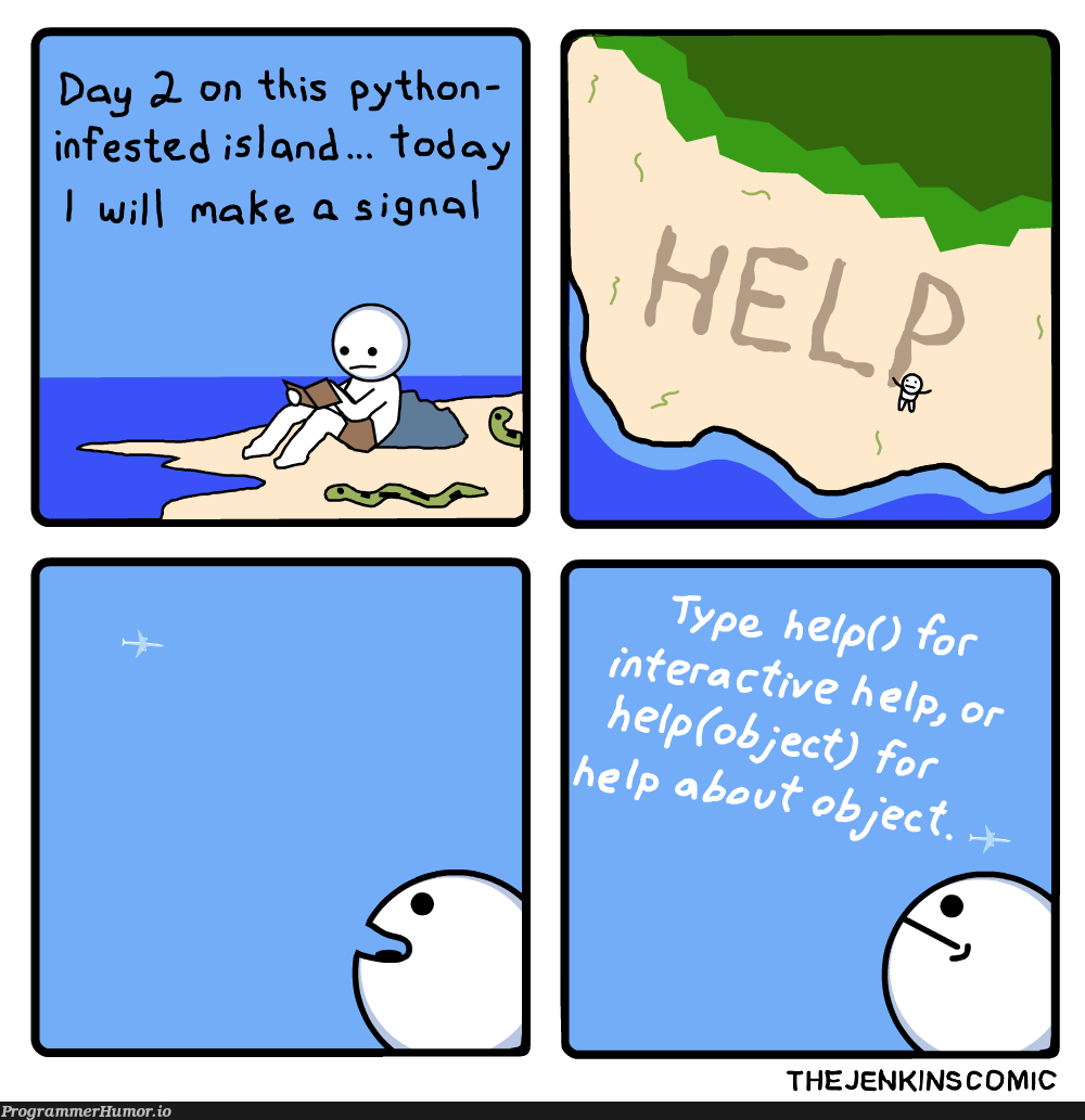 Credits on the bottom right | python-memes, jenkins-memes, bot-memes | ProgrammerHumor.io