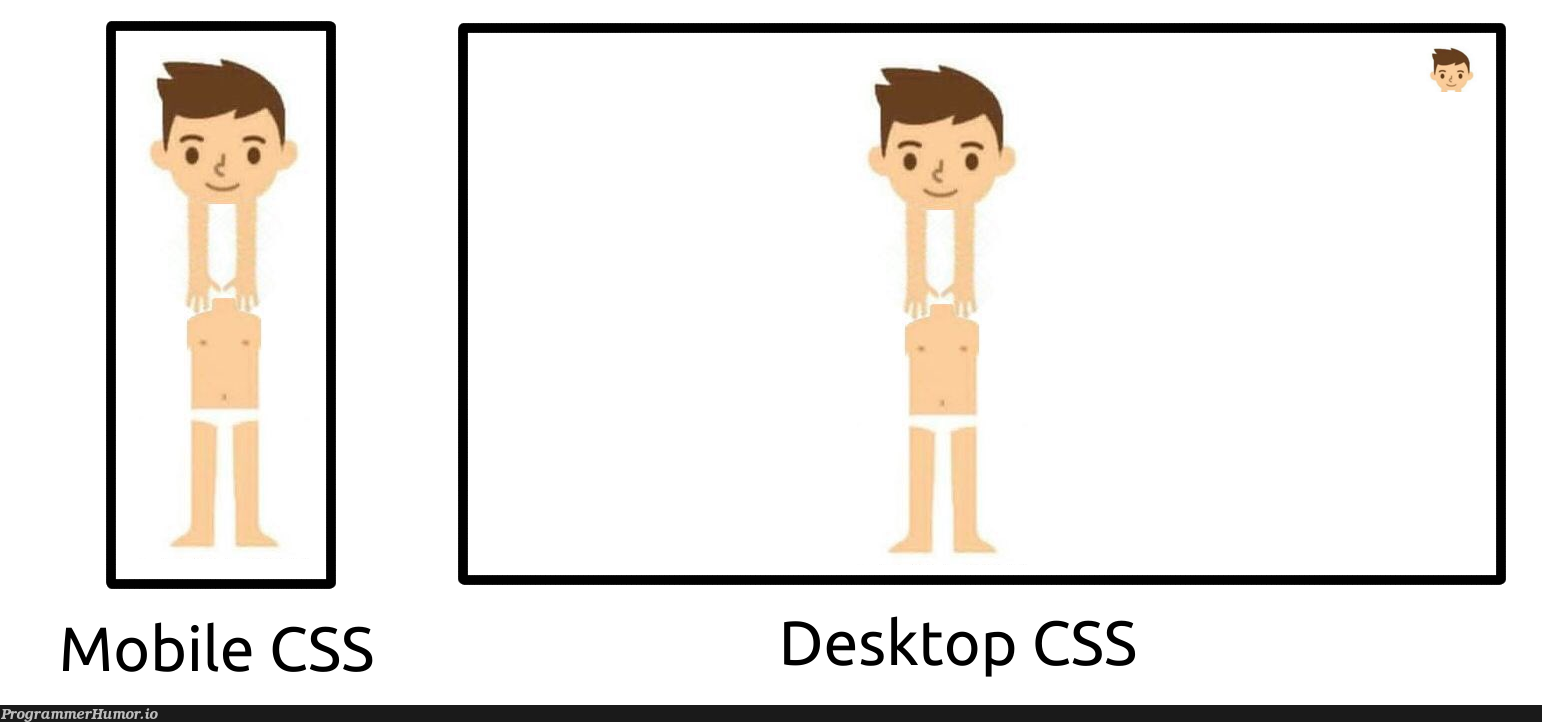 mobile-first development | css-memes, development-memes, cs-memes | ProgrammerHumor.io