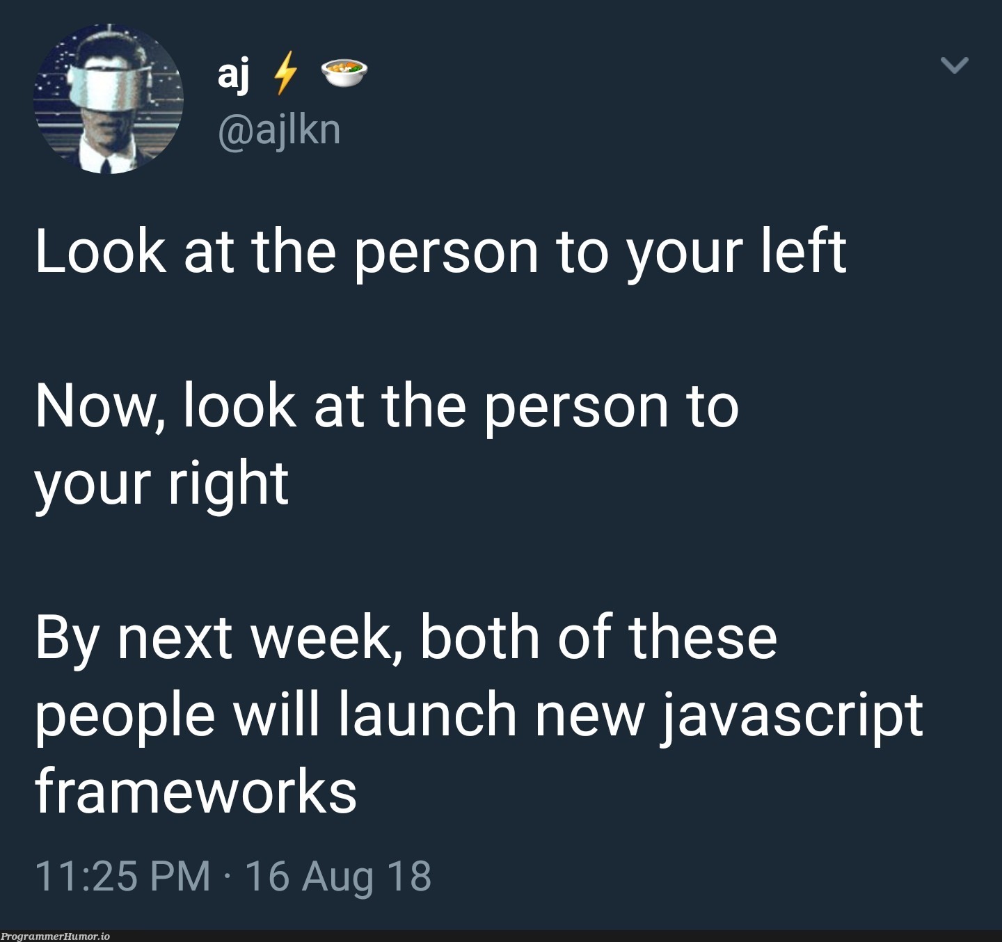 WebDev_Irl | javascript-memes, java-memes, web-memes, bot-memes, framework-memes | ProgrammerHumor.io