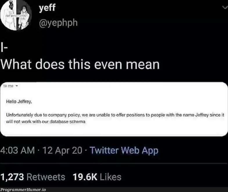 Sorry Jeff | php-memes, web-memes, twitter-memes, retweet-memes | ProgrammerHumor.io