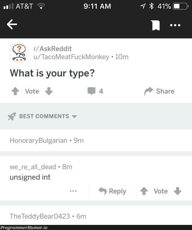 Another one found on r/AskReddit | reddit-memes, comment-memes | ProgrammerHumor.io